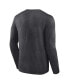 ფოტო #2 პროდუქტის Men's Heather Charcoal Texas Rangers 2023 American League Champions Locker Room Long Sleeve T-shirt