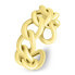Solid Gold Plated Open Ring RI077Y