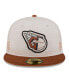 ფოტო #2 პროდუქტის Men's Stone, Brown Cleveland Guardians 2024 Clubhouse 59FIFTY Fitted Hat