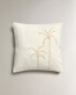 Palm tree cushion cover