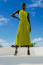 Фото #1 товара Платье миди со сборками по бокам ZARA