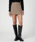 Women's Gina Check-Print Mini Skirt