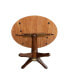 International Concept 42" Round Dual Drop Leaf Pedestal Table