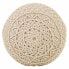 Pouffe Alexandra House Living Cream Bamboo Sponge MDF Wood 50 x 30 x 50 cm