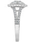 Diamond Halo Cluster Ring (1 ct. t.w.) in 10k White Gold