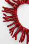 CORAL-EFFECT NECKLACE