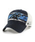 Фото #2 товара Men's '47 Black, White Carolina Panthers Interlude MVP Trucker Snapback Hat