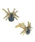 ფოტო #2 პროდუქტის Jewelry 14K Gold Plated Crystal Spider Cufflinks