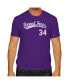 ფოტო #3 პროდუქტის Men's Jake Arrieta Purple TCU Horned Frogs NCAA Baseball T-shirt