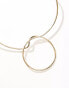 Фото #2 товара ASOS DESIGN torque necklace with oversized knot design in gold tone