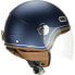 CGM 191V PIX Vintage Long Screen open face helmet Matt Blue / Silver, XS - фото #2