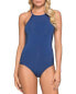 Jets by Jessika Allen 145211 Women's Parallels High Neck One Piece Color Ibiza 6