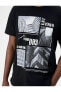 Erkek T-shirt Siyah 4sam10292hk
