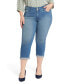 Фото #1 товара Plus Size Chloe Capri Jeans