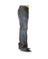 Фото #3 товара Брюки мужские джинсы Level 7 Vintage-like с рваными коленями и починкой