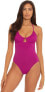 Фото #1 товара Becca by Rebecca Virtue 273469 Candice Convertible One Piece Swimsuit Berry M