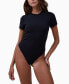 Фото #1 товара Women's Soft Lounge Short Sleeve Shapewear Bodysuit