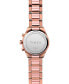 ფოტო #4 პროდუქტის Women's Quartz Analog Premium Dress Alloy Rose Gold Watch 38mm