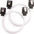 Фото #1 товара Corsair Premium Sleeved Front Panel Extension Cable Extension Kit, White