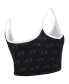 ფოტო #2 პროდუქტის Women's Black Carolina Panthers Gauge Lounge Bralette