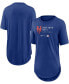 Фото #1 товара Women's Royal New York Mets Authentic Collection Baseball Fashion Tri-Blend T-shirt