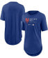 ფოტო #1 პროდუქტის Women's Royal New York Mets Authentic Collection Baseball Fashion Tri-Blend T-shirt