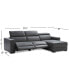 Фото #22 товара Nevio 115" 3-pc Leather Sectional Sofa with Chaise, 2 Power Recliners and Articulating Headrests, Created for Macy's