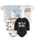 Baby Boys Newborn Layette Gift Set for Baby Blue Safari, 30 Essential Pieces,