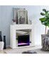 Morrigan Mirrored Color Changing Electric Fireplace