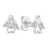 Charming gold earrings Angels EA527WAU