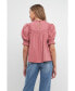 ფოტო #3 პროდუქტის Women's Smocking Yoke T-Shirt