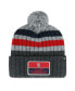 Фото #1 товара Men's Gray St. Louis Cardinals Stack Cuffed Knit Hat with Pom