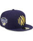 ფოტო #1 პროდუქტის Men's Navy Nashville Sc Patch 59Fifty Fitted Hat