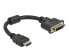 Фото #1 товара Delock 65206 - 0.2 m - HDMI Type A (Standard) - DVI-D - Male - Female - Straight