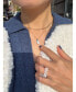Фото #3 товара seree skylar - Baroque pearl and blue zircon necklace