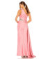 Фото #4 товара Women's One Shoulder Embellished Satin Gown