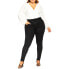 ფოტო #3 პროდუქტის Plus Size Harley Short High Rise Cropped Skinny Jean