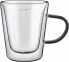 Lamart SZKLANKA LT 9120 300 ML VASO COLOR, 2 SZTUKI (TEA, LATTE, Z CZARNYM UCHWYTEM)