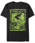 Фото #1 товара Jurassic World Fallen Kingdom Men's T-Rex Neon Green Poster Short Sleeve T-Shirt