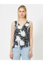 Топ Koton Neck Patterned Tank