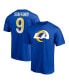 Фото #2 товара Men's Matthew Stafford Royal Los Angeles Rams Player Icon T-shirt