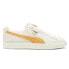 Фото #1 товара Puma Clyde Og Lace Up Mens White Sneakers Casual Shoes 39196209