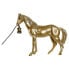 Фото #1 товара Настольная лампа DKD Home Decor Смола 25W 220 V Позолоченный Лошадь (59.5 x 16.5 x 47 cm)