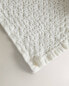 Textured waffle-knit bath towel