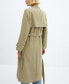 Фото #3 товара Women's Flowy Lapel Trench Coat