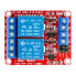 Relay module 2 channels H/L with optoisolation - contacts 10A/250VAC - coil 12V