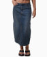 ფოტო #1 პროდუქტის Women's Maxi Denim Skirt