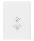 Фото #8 товара Textiles Turkish Cotton Monica Embellished Towel 3 Piece Set - Dark Gray
