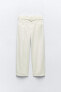 Straight fit trousers with belt