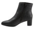 Trotters Kim T1958-001 Womens Black Narrow Leather Ankle & Booties Boots 7.5